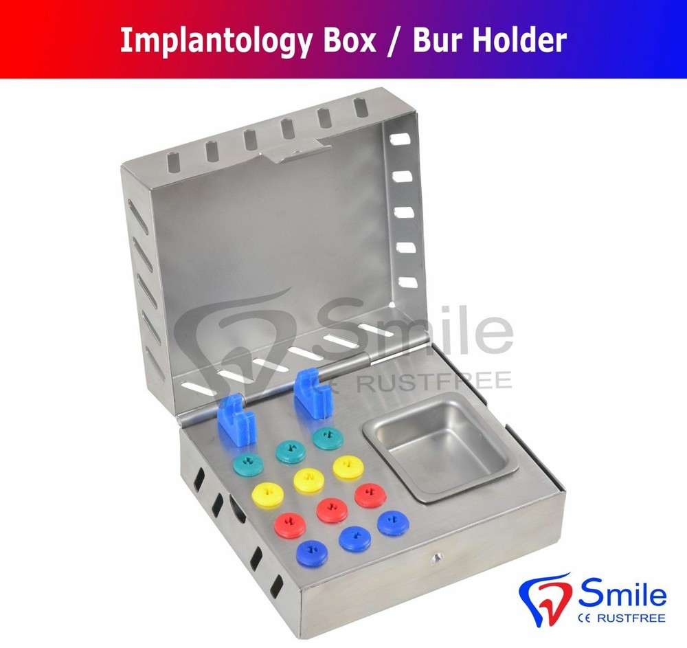 3 PCS Dental Surgical Instruments Empty Sterilization Box For Surgical Implants
