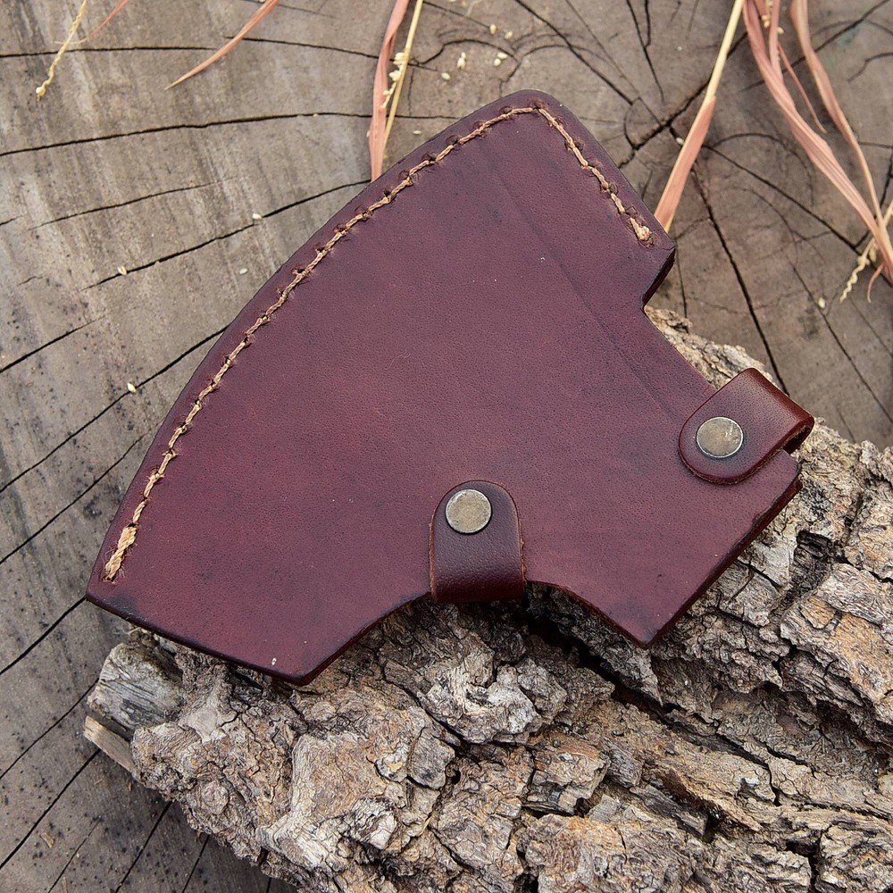 Custom Handmade Axe Blade Leather Sheath Tomahawk Leather Case Hatchet Cover