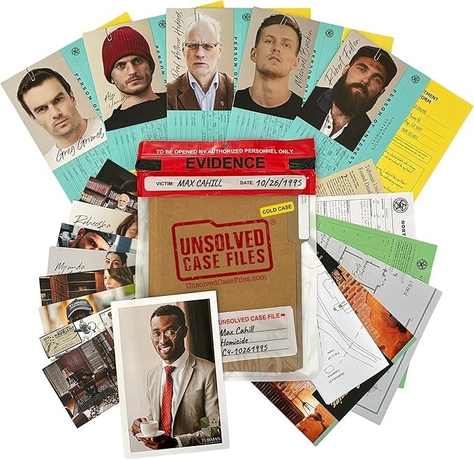 Unsolved Case Files | Cahill, Max - Cold Case Murder Mystery Game