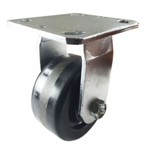 4" x 2" Heavy Duty "Phenolic wheel" Caster - Rigid