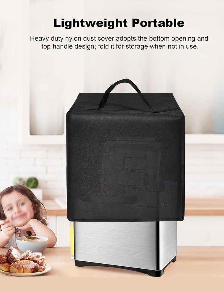 Bread Maker Cover Nylon Dust Protector for KBS 17-in-1 Bread Machine Black