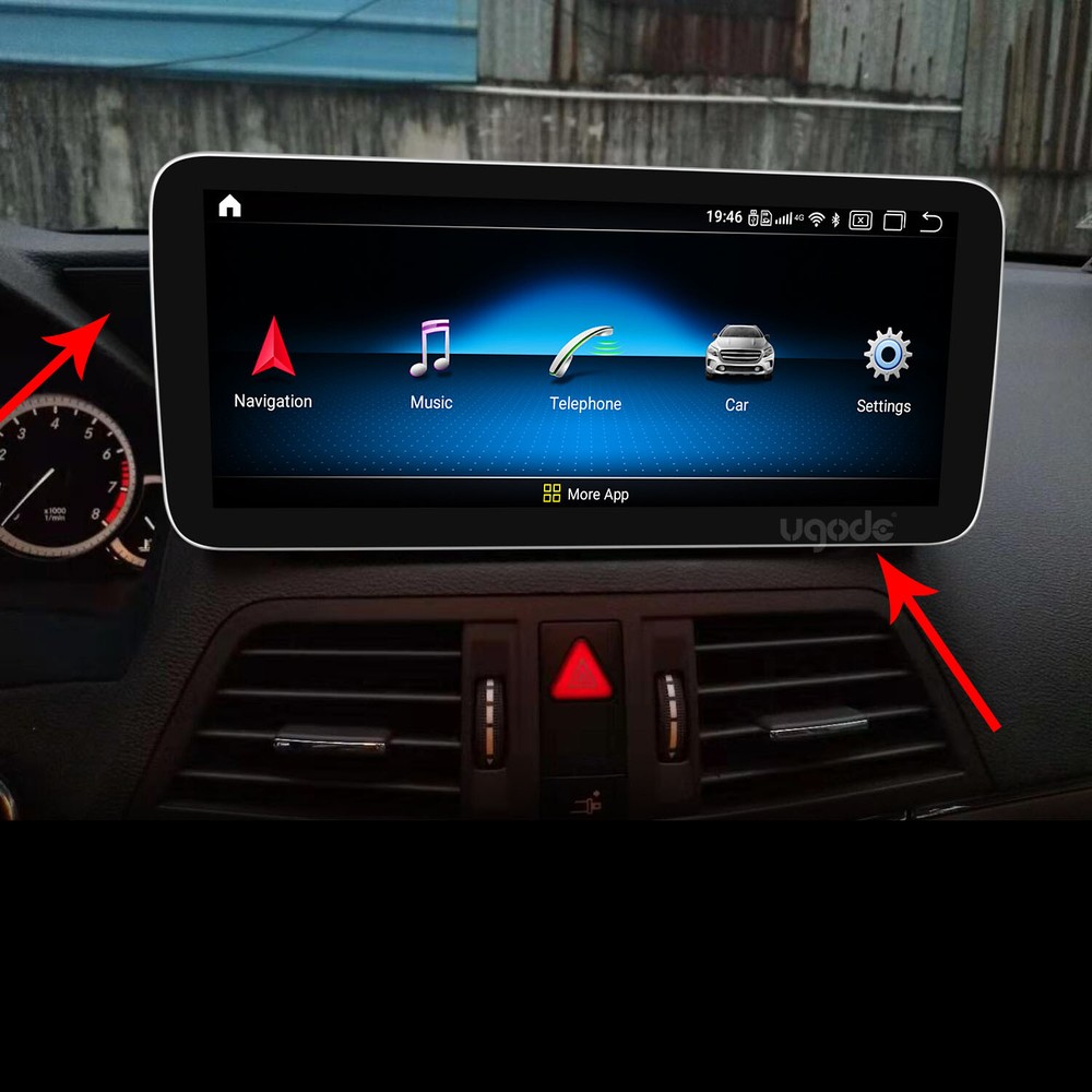 Plastic Frame Base Stand Bracket for Benz E 2door Coupe Screen LHD