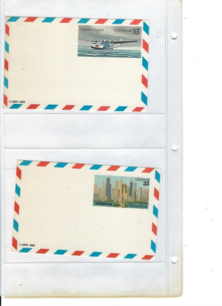 US: 2 postal cards NEW/used MNH 122933