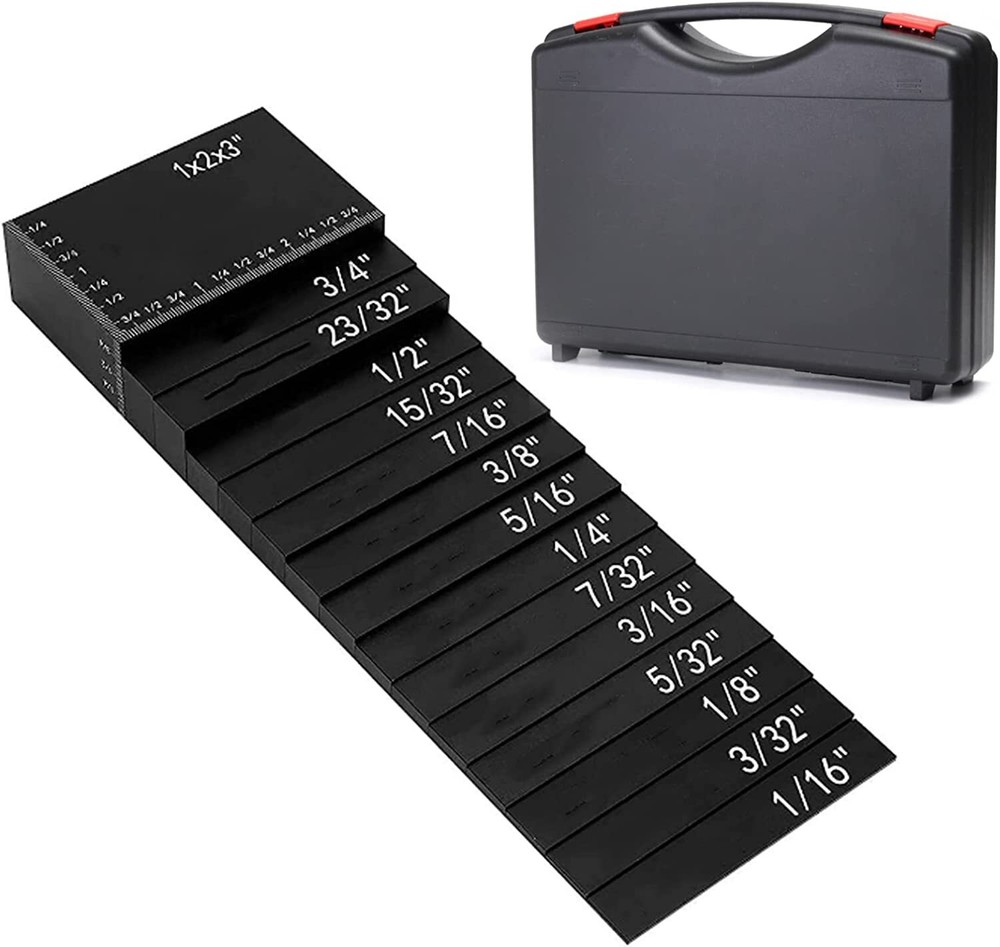 7 - 15 pcs Setup Blocks Woodworking Height Gauge,  Precision Aluminum Setup Bars