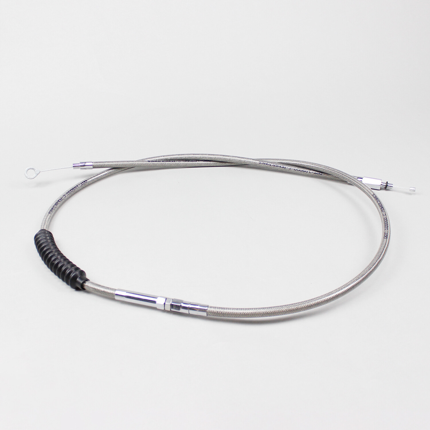 Stainless Steel 71.0" Chrome Braided Clutch Cable for Harley FLHR FLHX FLHT FLTR