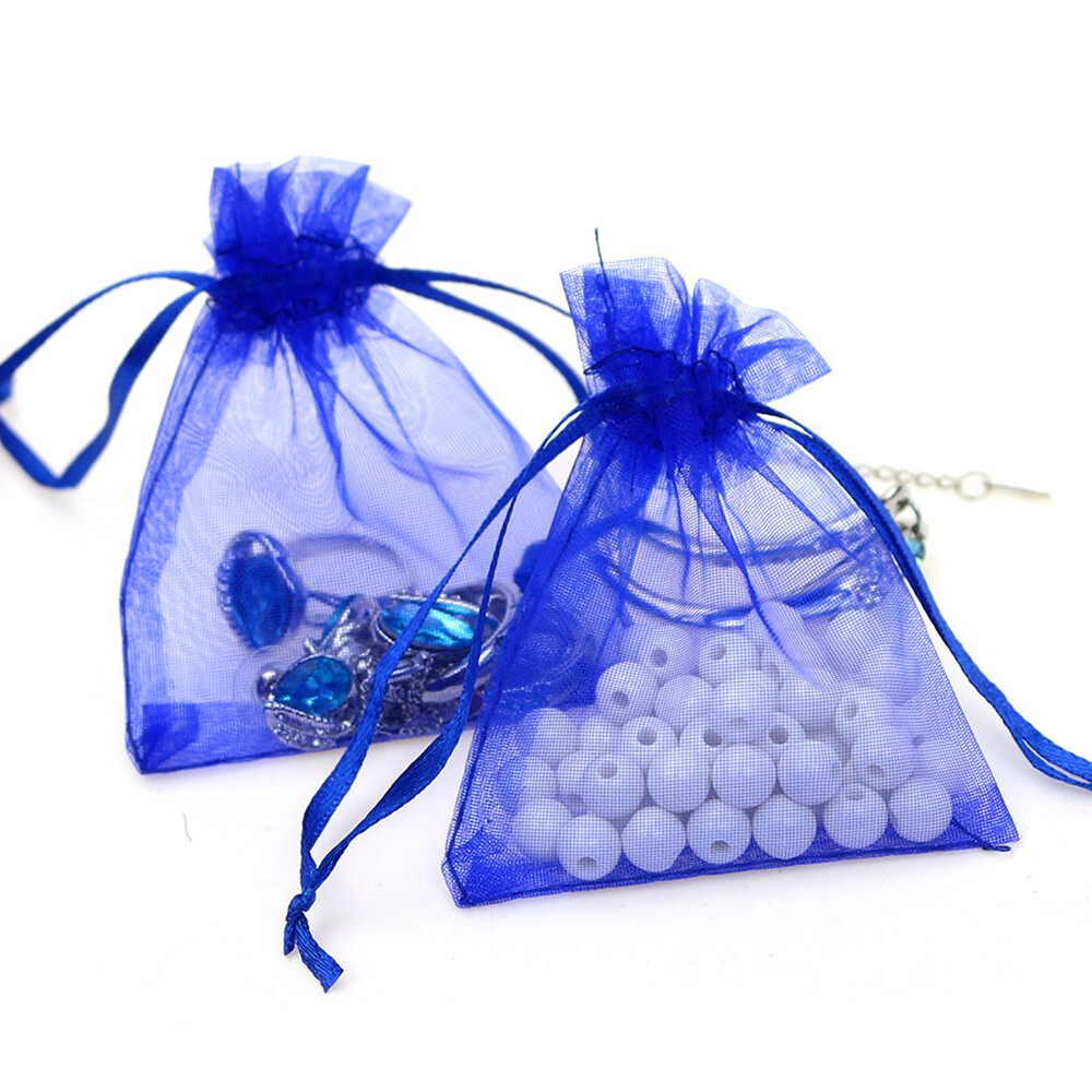 100/200 pcs Organza Gift Candy Sheer Bags Wedding Party Favor Decoration Pouches