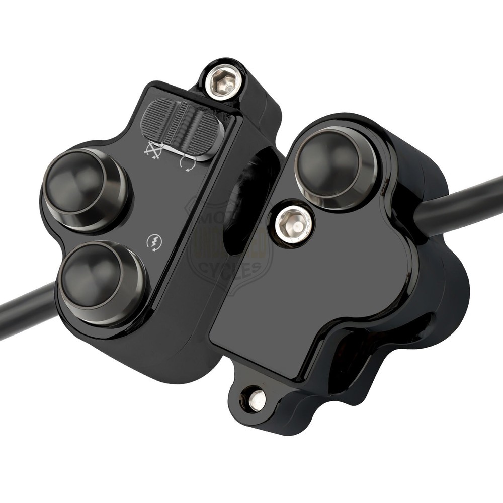 Universal 22mm 7/8" Motorcycle Handle Bar Switch Gear Light Indicator Control US