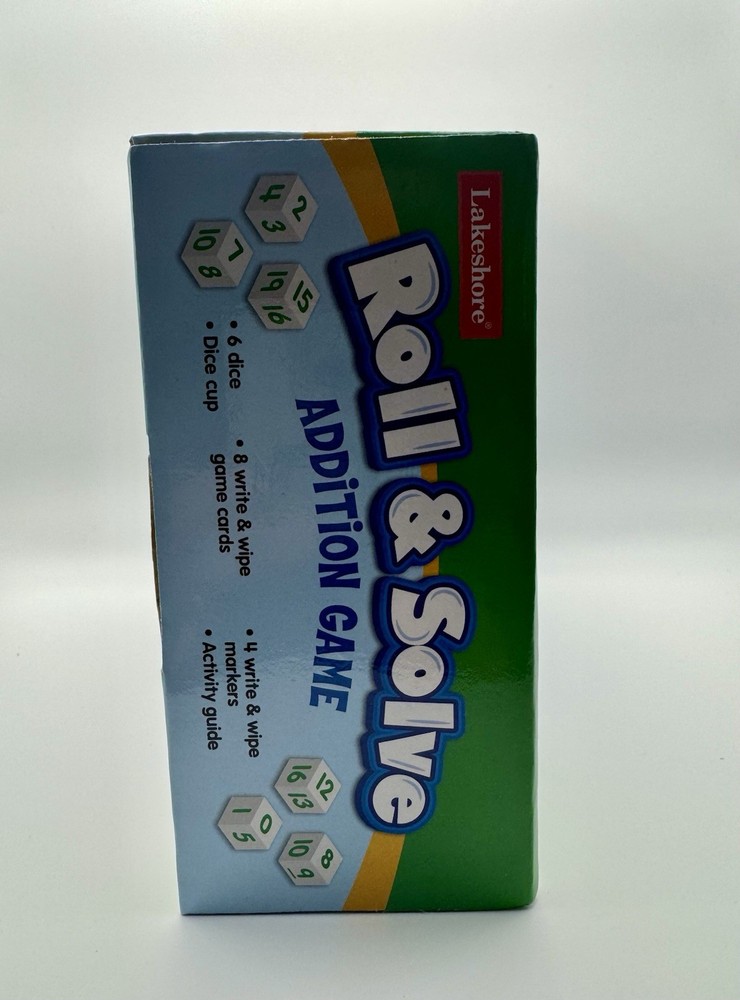 Lakeshore-Roll & Solve Addition Game EE486 Open Box!!