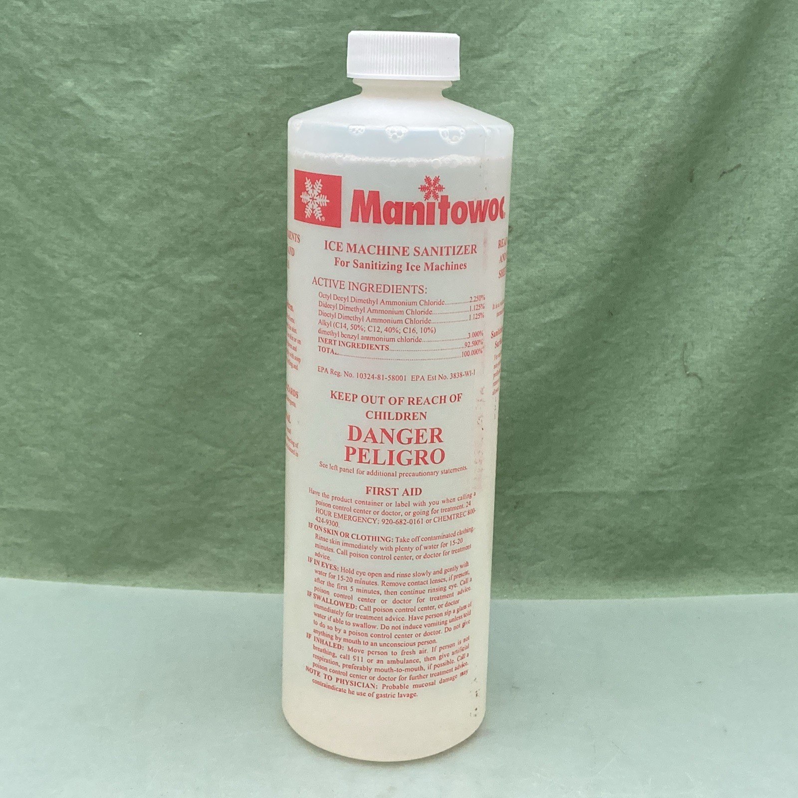 NEW GENUINE MANITOWOC 000005164 ICE MACHINE SANITIZER