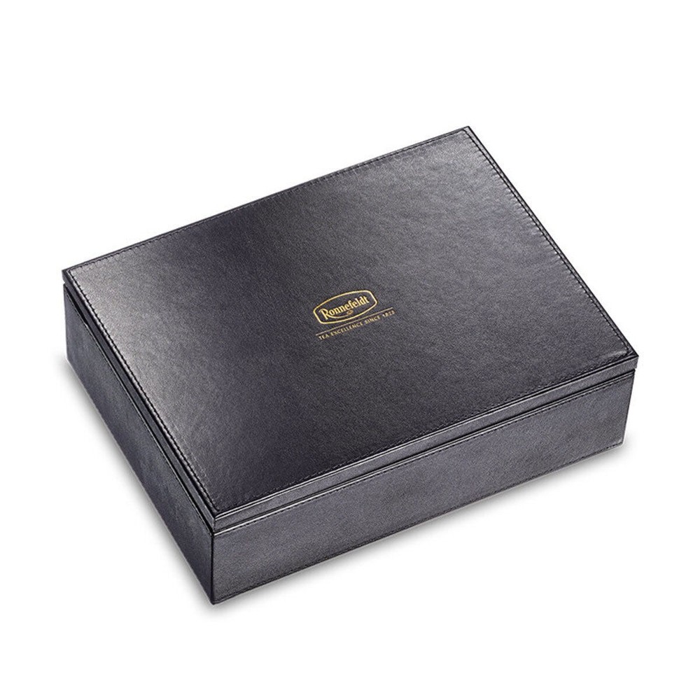 Ronnefeldt - Black Leather Teavelope Treasure Chest (Small)