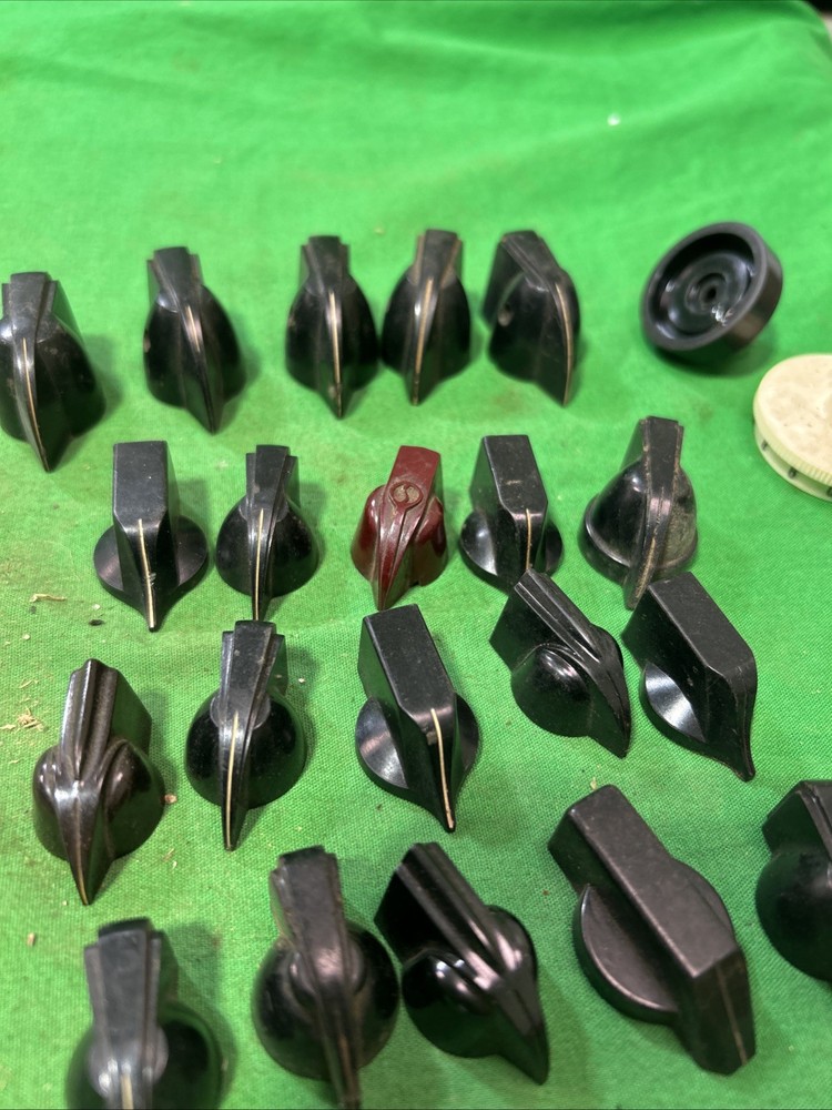 Vintage Bakelite 20 Chicken Head Pointer Electrical Equipment Radio Amp Knobs