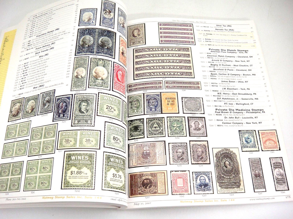 Nutmeg Stamp Auction Catalog 2007 Trans Atlantic Maritime Covers Plate Blocks