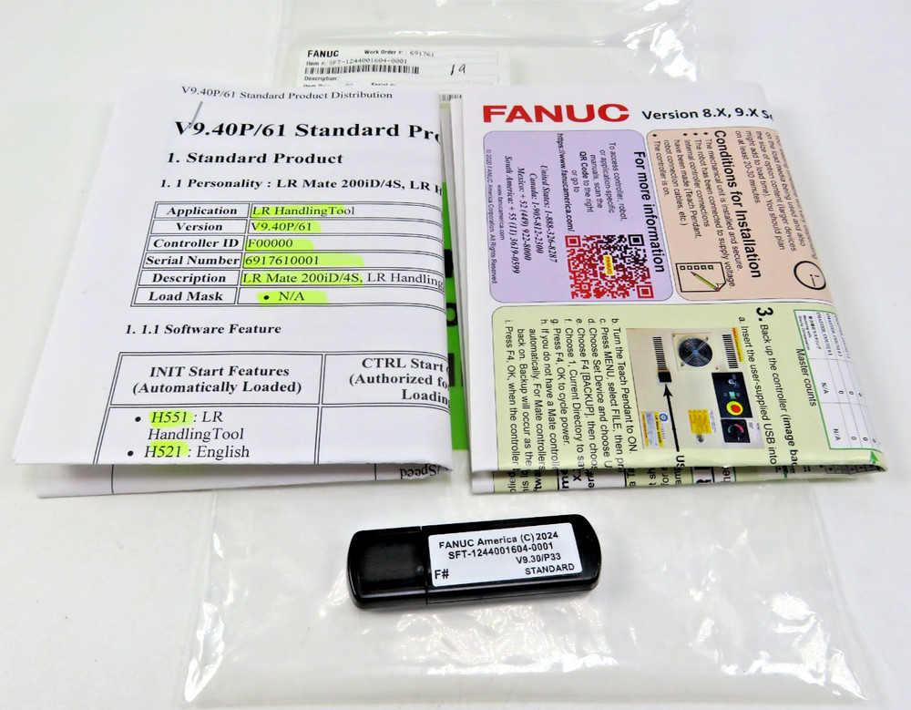 Fanuc SFT-1244001604-0001 Robot Application Software