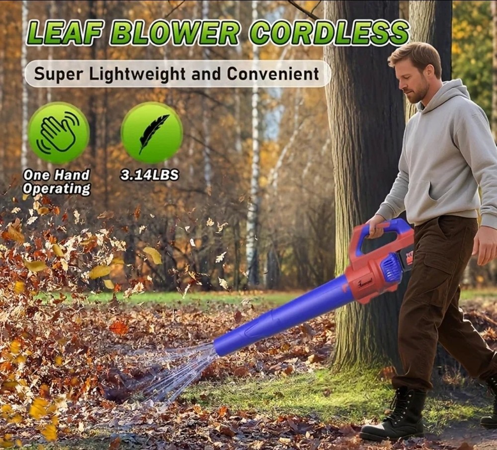 Fnorant Leaf Blower 650CFM/350MPH- 2 Speed