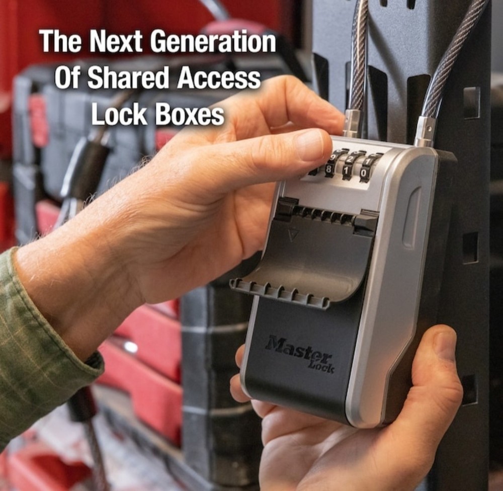 Master Lock Large Removable Cable Key Lockbox Combination Dials Security Safe