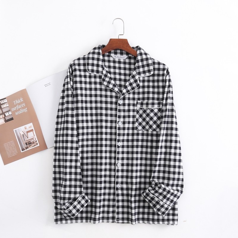 Men's 100% Cotton Long Sleeve Pajamas Set Sleepwear & Loungewear Button Down Pjs