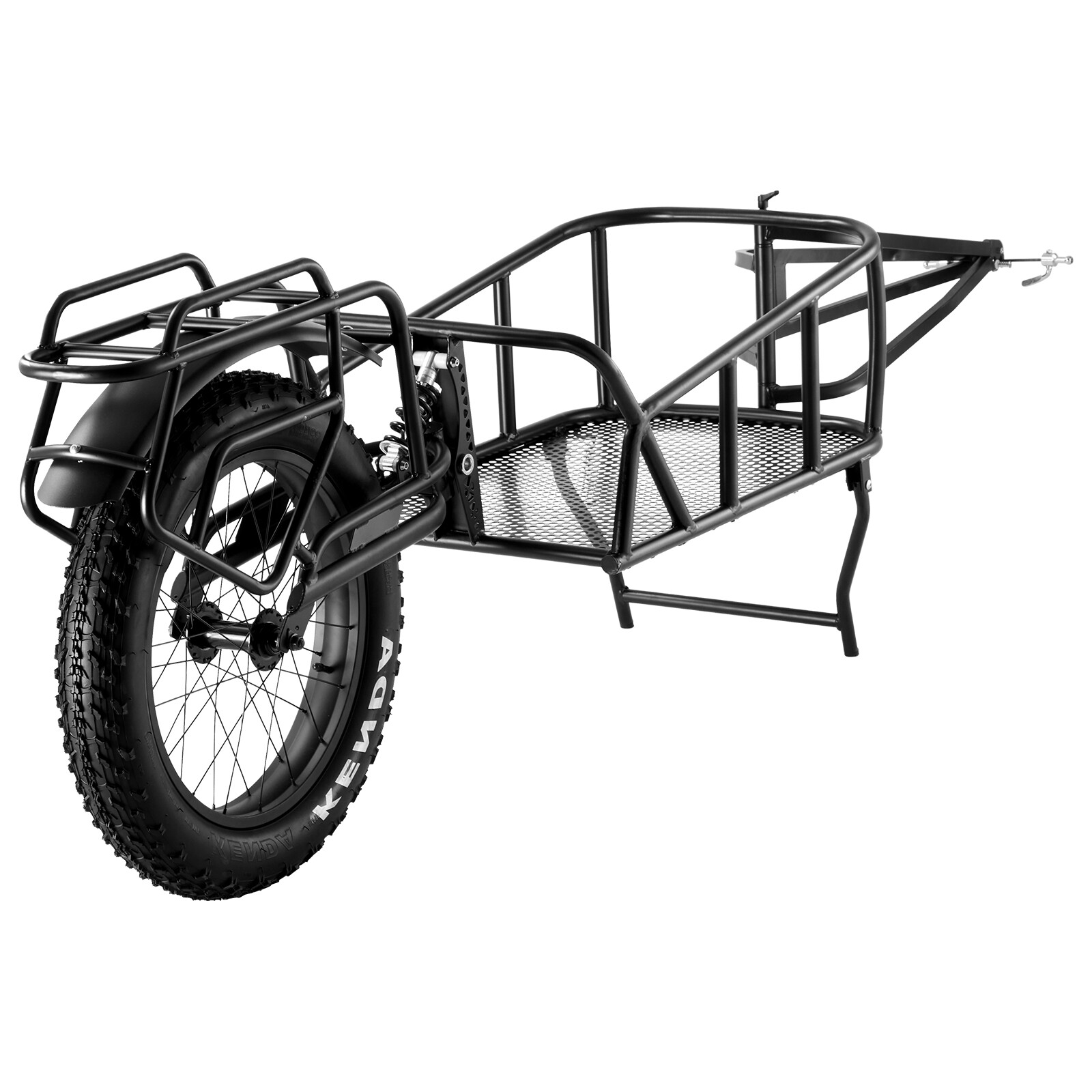 VEVOR Bike Cargo Trailer Bicycle Carrier Storage Cart 70 lbs Load Carbon Steel