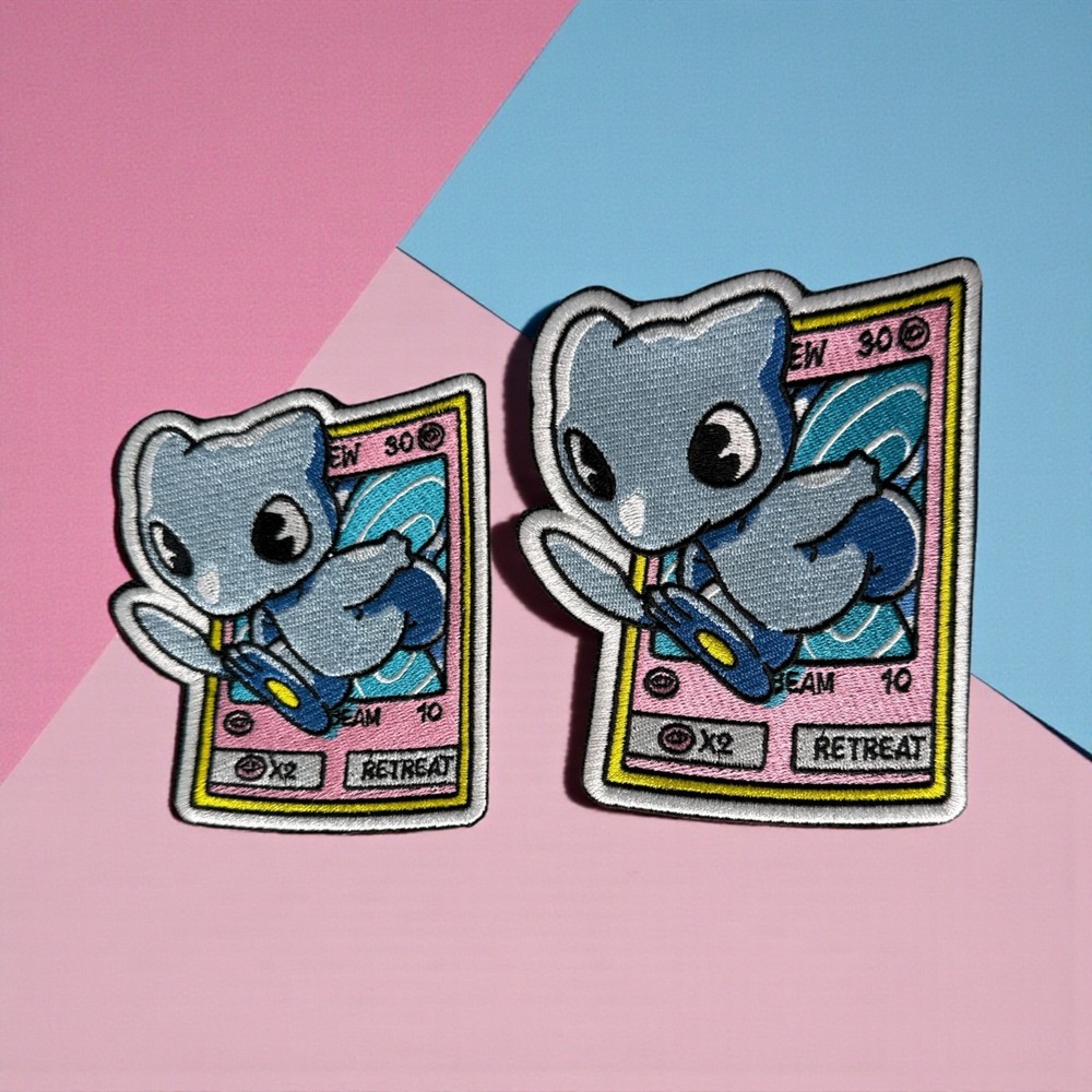 Pokemon Shining Mew Embroidery Patch Multi Sizes 4-6"