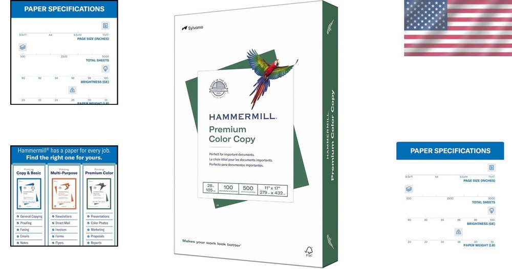 High-Tech Color Copy Paper - 11x17, 500 Sheets