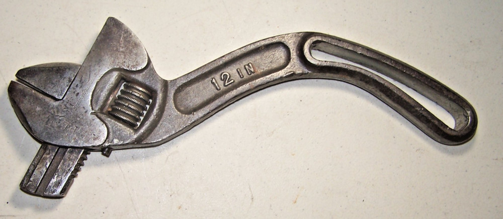 Nut B&C BEMIS & CALL 12" Adjustable S Type Nut Wrench Tool Springfield Mass.