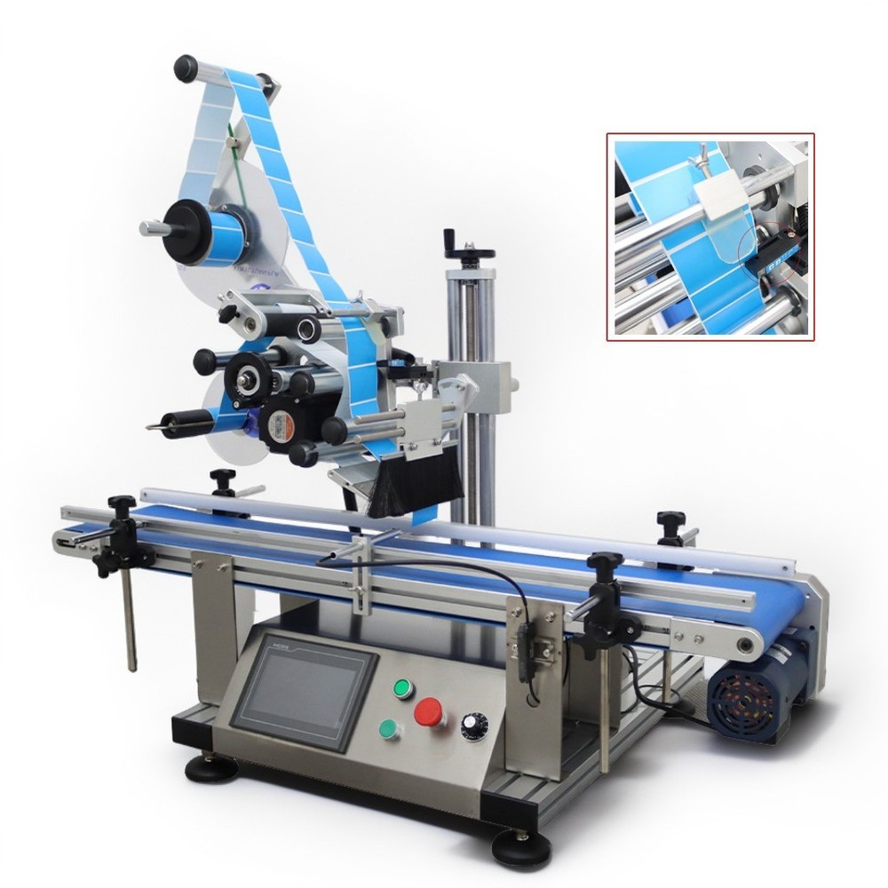 Auto Desktop Conveyor Table Plane Labeling Machine 1.57-6.3in with Touch Screen