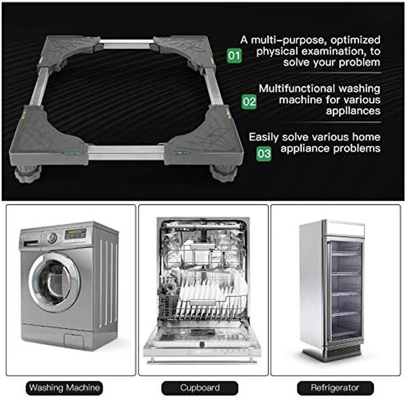 Mini Fridge Stand,Raised Base Adjustable Mini Refrigerator Stand,Washer and Drye