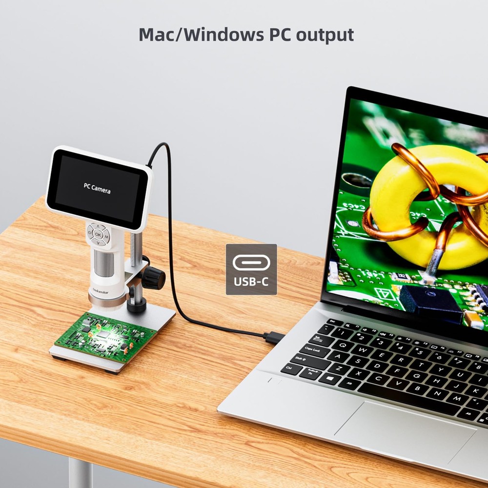 Digital Microscope, 5" 1080P Coin Microscope Camera for Error Coin with 7.3" ...