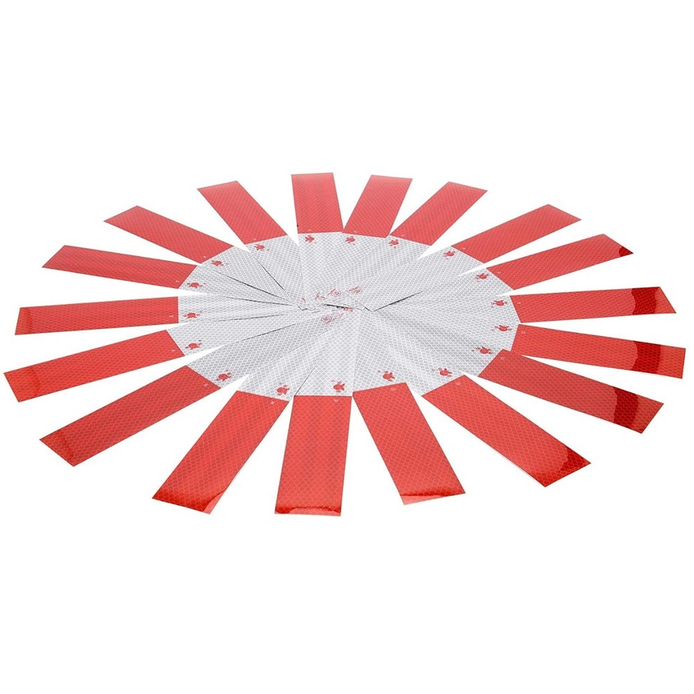 SICILAMIU Reflective Tape, 2" × 12" × 20 Pack × × 20 Pack, Red