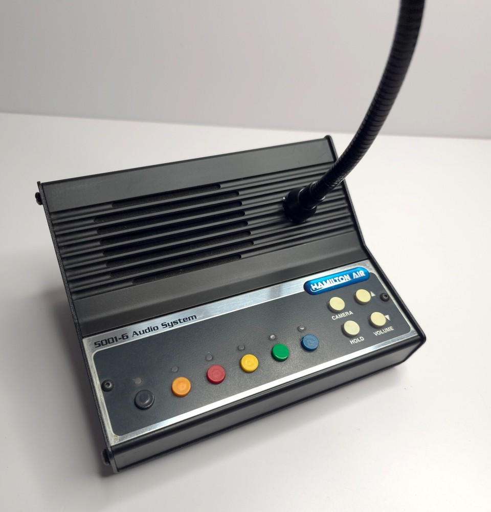 Hamilton Air Model 5001-1 Audio Console Microphone W/Speaker UNTESTED