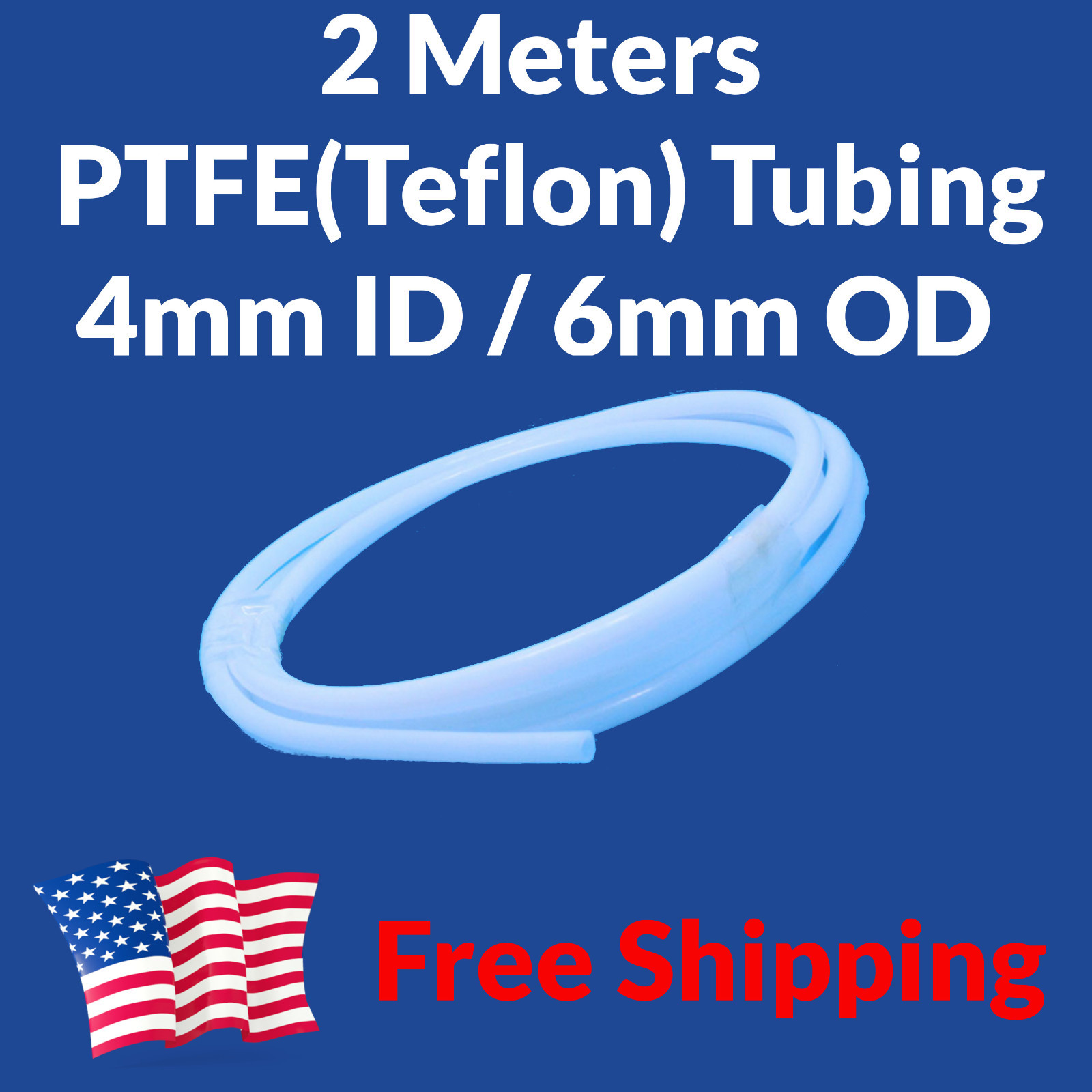 2M 4M Teflon Tubing Bowden PTFE Tube Filament Guide + Fittings for 1.75 or 3mm