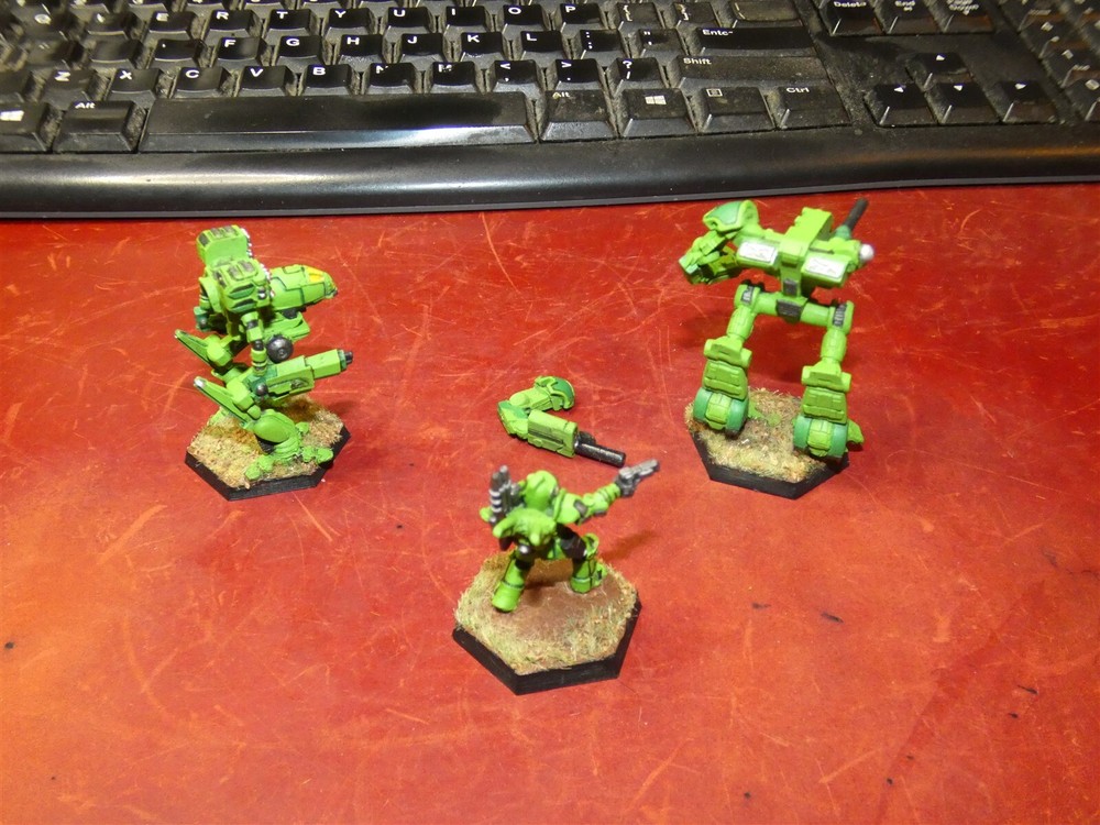 BattleTech: Mech: painted metal Bounty Hunter Lance