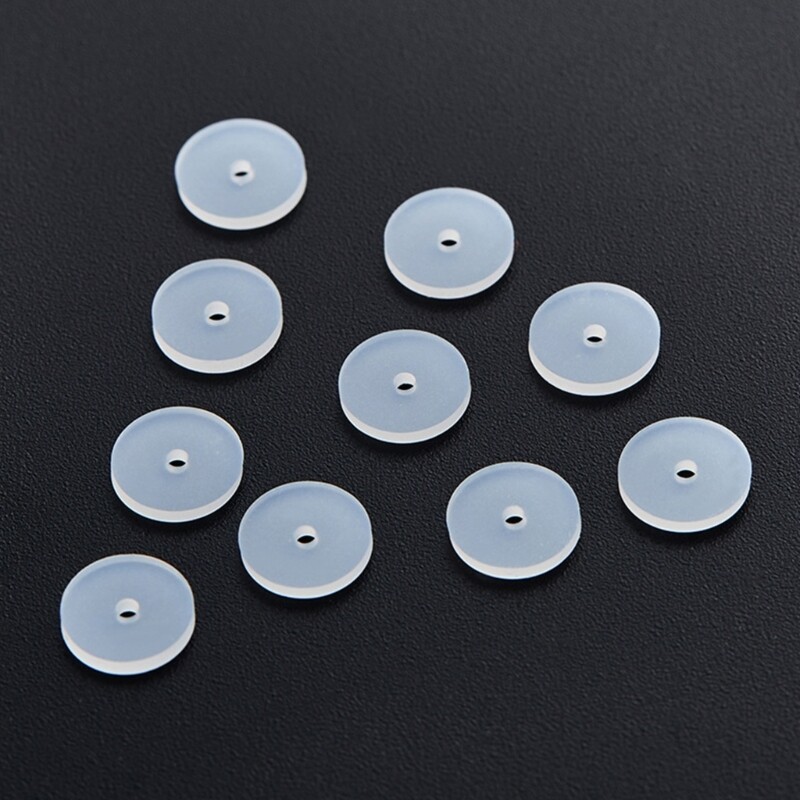 100pcs Silicone Earring Stopper Practical Earlobe Support Stabilizer Disc Pads