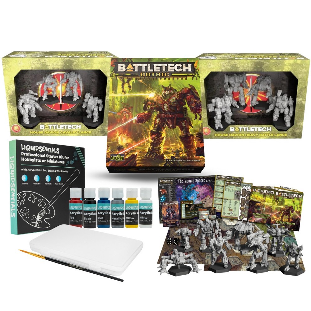 Catalyst Game Labs BattleTech: Gothic Core w/ House Davion Cavalry Lance Bundle