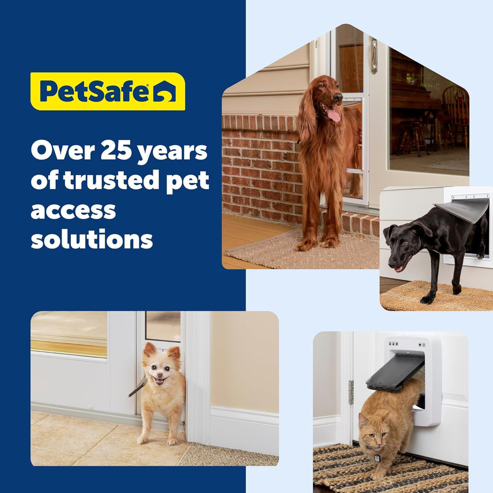 Interior 2-Way Locking Cat Door - Allows Convenient Movement between Rooms & Min