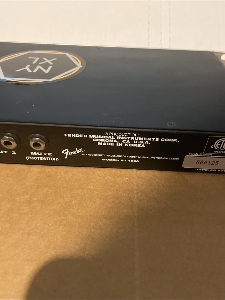 Fender Rt1000 Digital Rack Mount Tuner