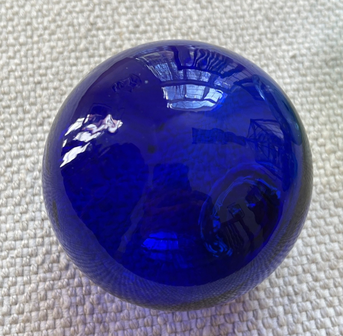 Lot of 7 vintage hand blown glass fishing floats or balls.