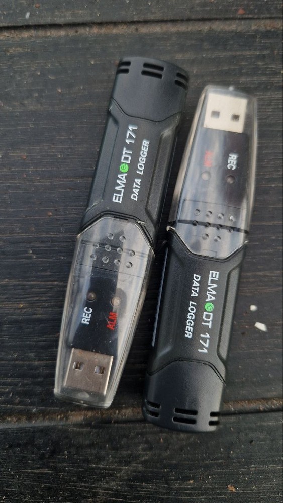 2x ELMA DT171 USB Temp & Humidity Data Logger 32k – UNTESTED – As-Is