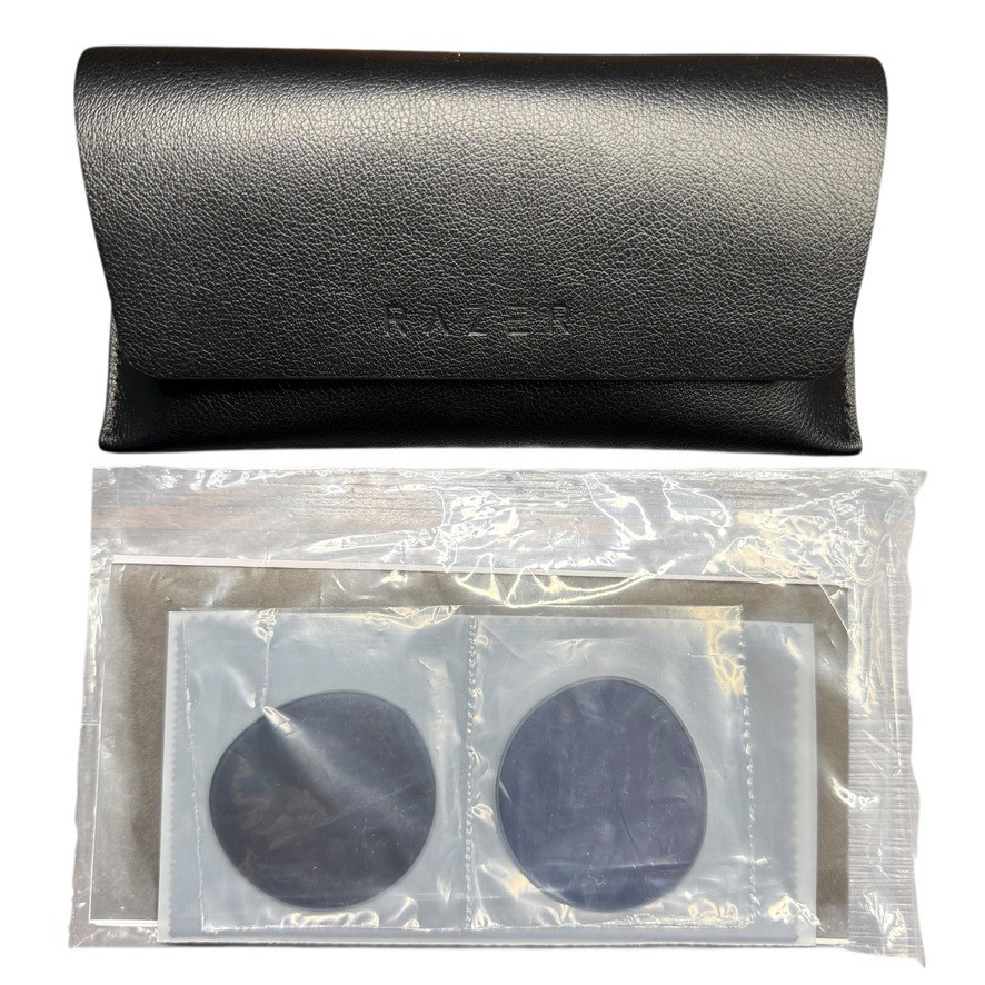 Razer Anzu Smart Glasses Round Frame Bundle w/ Blue Light Filter - Large