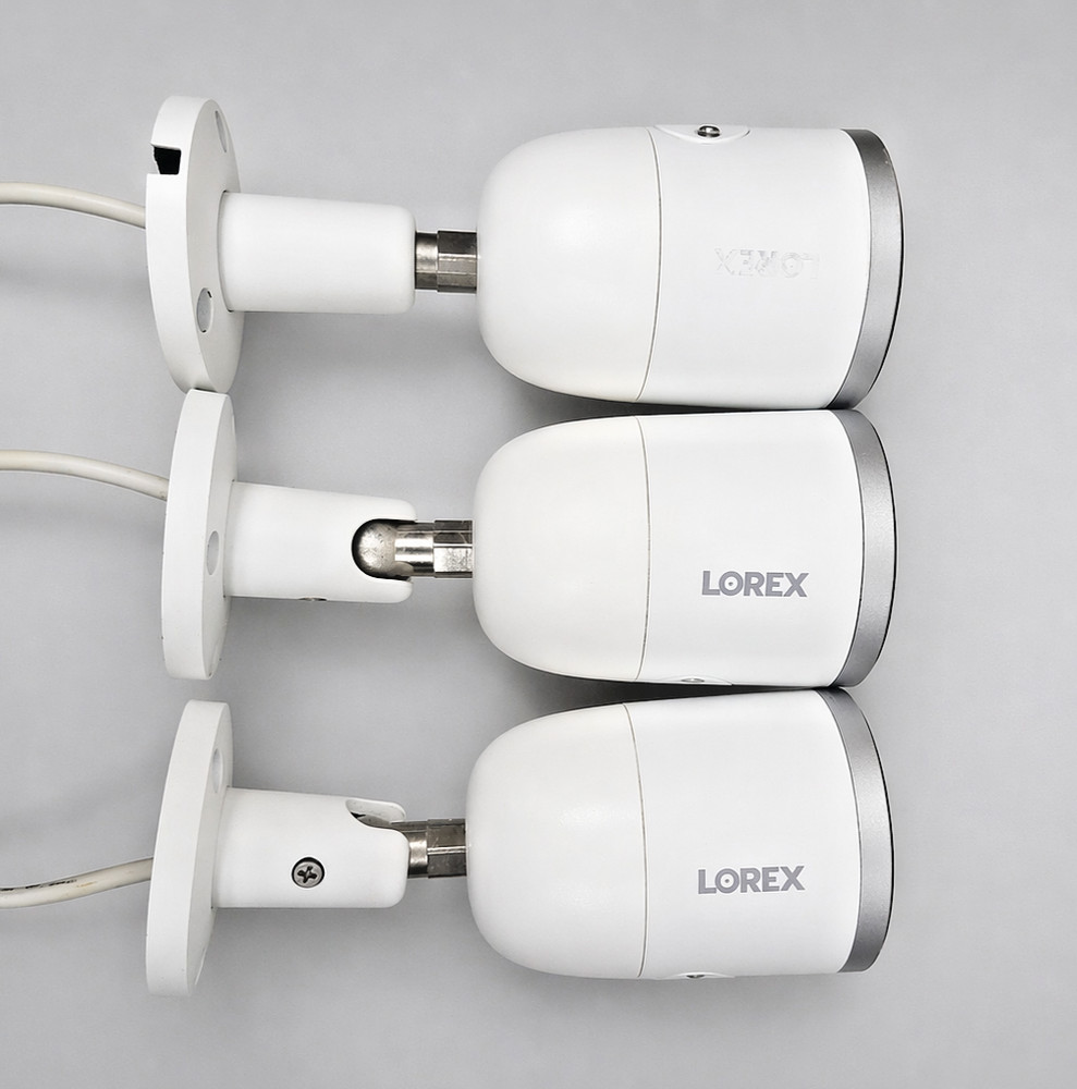 (3) Lorex E892AB 4K Ultra HD Smart Deterrence IP Security Camera w/Smart Motion