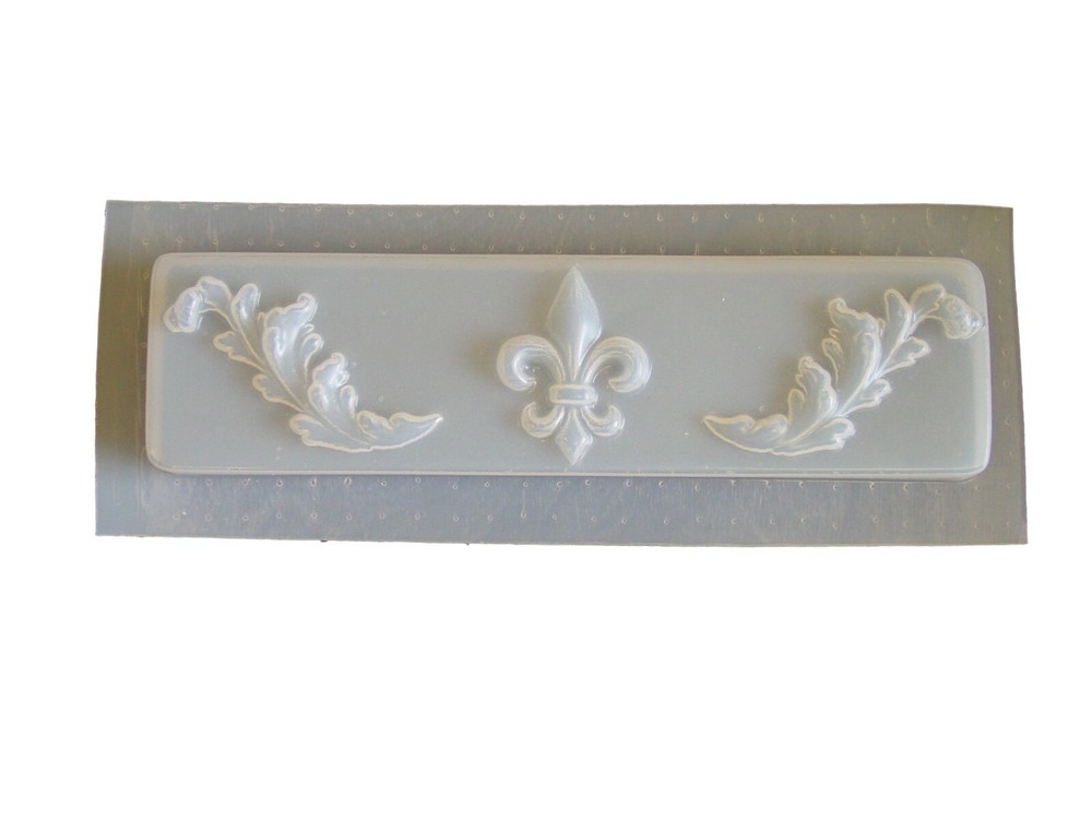 Fleur De Lis Tile Plaster or Concrete Mold 7136 Moldcreations