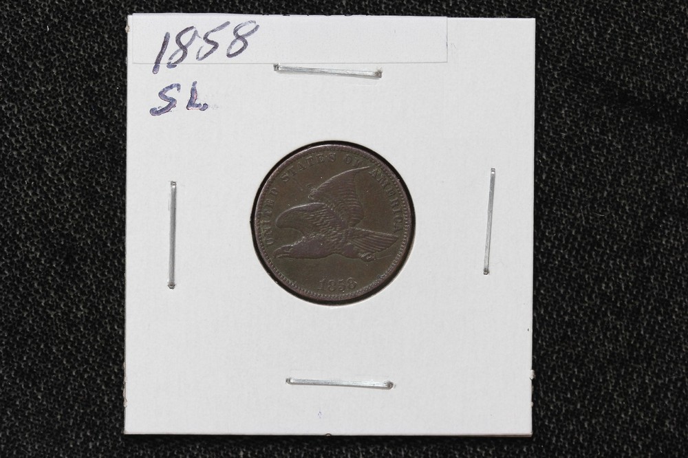 1858 Flying Eagle Cent Small Letters Variety XF 216D