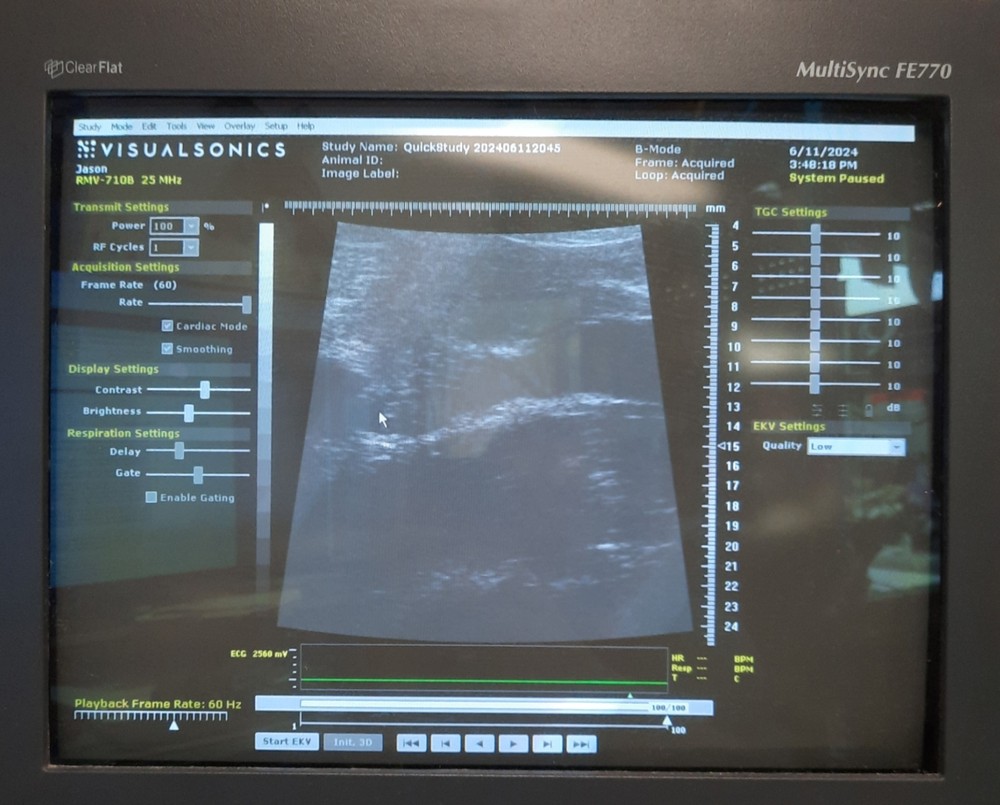 VisualSonics Vevo 770 Micro-Ultrasound Imaging System 120VAC w/RMV 710B Head
