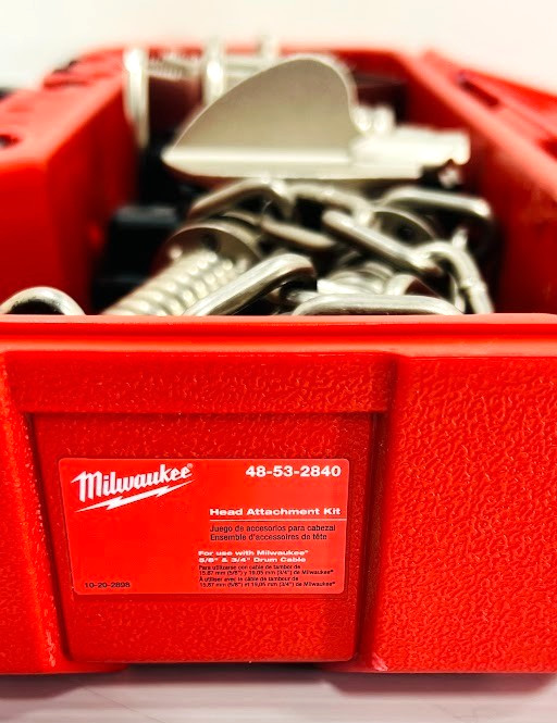 Milwaukee Head attachment Kit for 5/8" & 3/4" DRUM CABLE (48-53-2840)