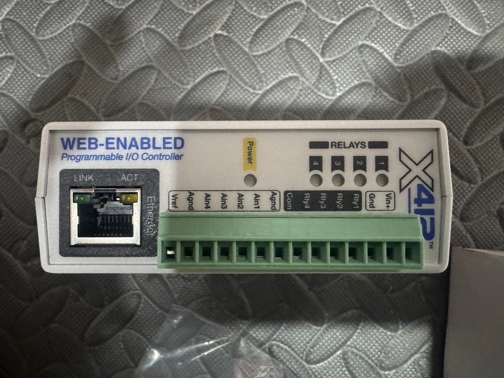 ControlByWeb X-412-I Programmable Ethernet Analog PLC I/O Module Web-Enabled