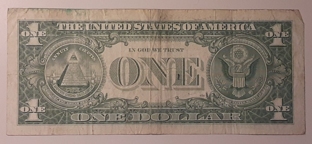 Series 1957B $1 Replacement Silver Certificate One Dollar Star Note * 95586160 A