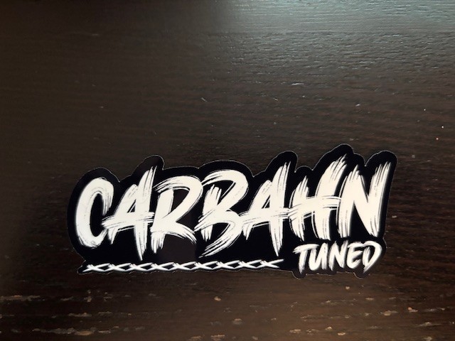 Carbahn Performance Controller Sticker White Black