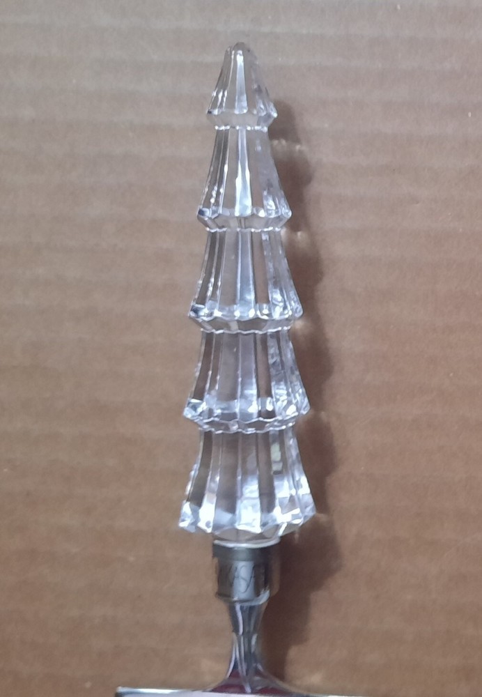 Mikasa "Starshine" Cake / Pie Server Crystal Christmas Tree Handle