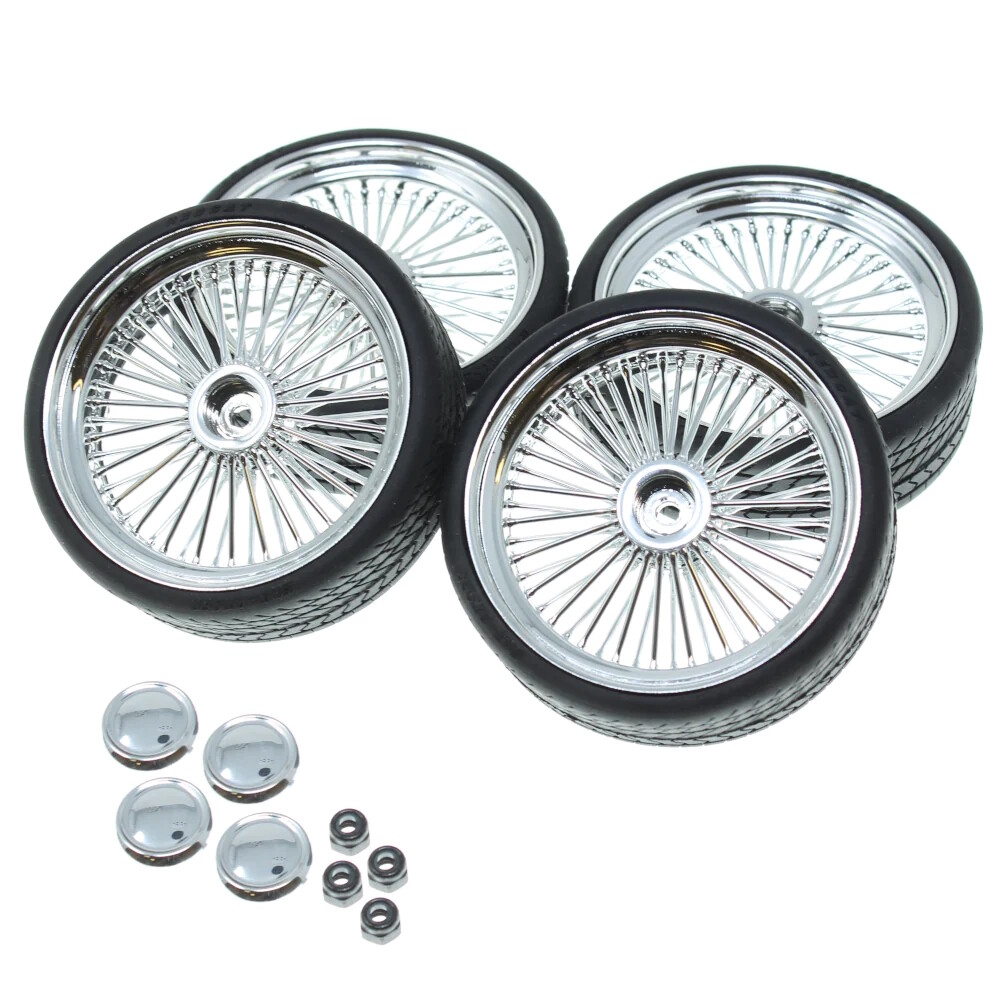 Redcat Chrome 26” Wire Wheel & Tire Set