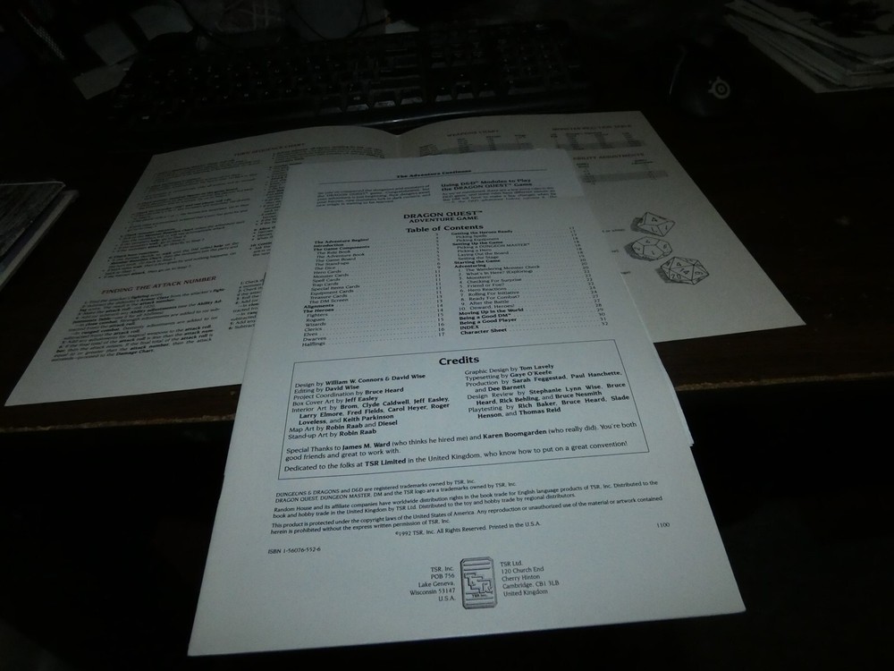 TSR D&D: Dragon Quest: The Rule Book