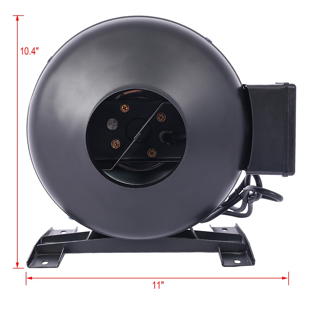 4-Inch Inline Duct Ventilation Vent Blower Fan for Hydroponics Basements Kitchen